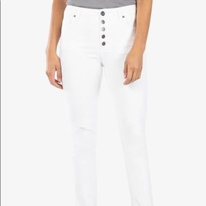 KUT from the Kloth “Reese” white jeans